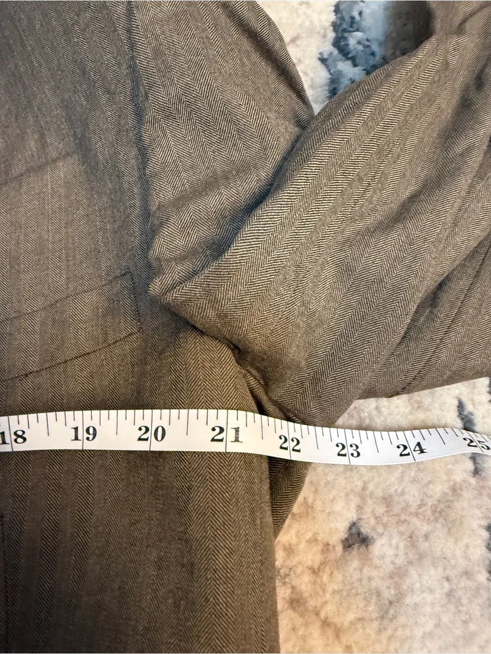 VTG Pringle of Scotland Herringbone Blazer Men’s Size 44R Brown Preppy 100% Wool